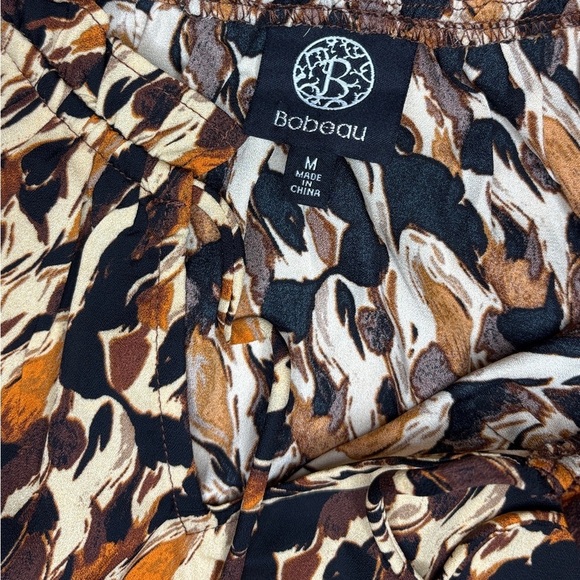 Bobeau Brown & Cream Abstract Print Sleeveless Blouse | Size M | NWOT - Picture 6 of 8